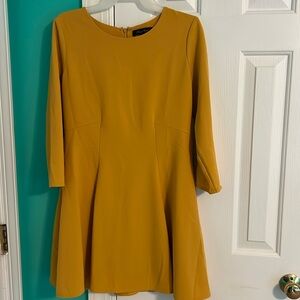 Mustard colored dress